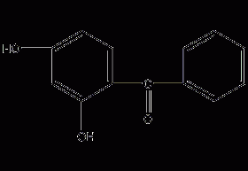 2,4-dihydroxybenzophenone structural formula