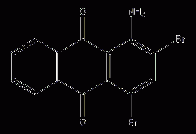 1-amino-2,4-dibromoanthraquinone structural formula