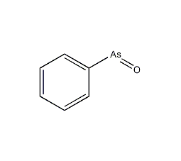 Structural formula of benzene arsenic oxide