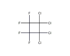 1,1,2,2-tetrachlorotetrafluorocyclobutane structural formula